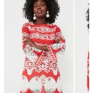 NWOT Borgo de Nor Stevie Lace Mini Dress - Red Size 6 EU